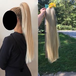 24” Pony tail extension- blonde. New with tag